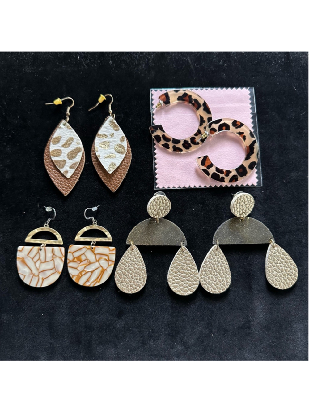 Set of 4 boutique earrings F26